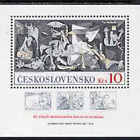 Czechoslovakia 1981 Birth Centenary of Pablo Picasso m/sheet unmounted mint, SG MS 2584, Mi BL 45