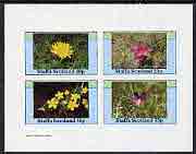 Staffa 1982 Wild Flowers imperf,set of 4 values (10p to 75p) unmounted mint