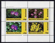 Bernera 1982 Flowers #10 perf,set of 4 values (10p to 75p) unmounted mint