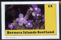 Bernera 1982 Flowers #10 imperf,deluxe sheet (£2 value) unmounted mint