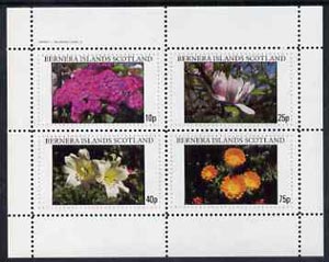 Bernera 1982 Flowers #11 perf,set of 4 values (10p to 75p) unmounted mint