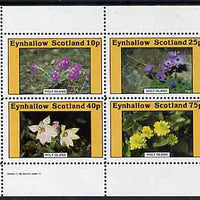 Eynhallow 1982 Flowers #10 perf,set of 4 values (10p - 75p) unmounted mint
