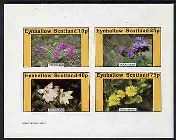 Eynhallow 1982 Flowers #10 imperf,set of 4 values (10p - 75p) unmounted mint