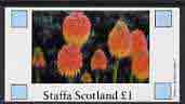 Staffa 1982 Flowers #13 imperf,souvenir sheet (£1 value) unmounted mint
