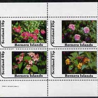 Bernera 1982 Flowers #12 perf,set of 4 values (10p to 75p) unmounted mint