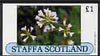 Staffa 1982 Flowers #14 imperf,souvenir sheet (£1 value) unmounted mint