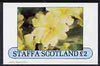 Staffa 1982 Flowers #14 imperf,deluxe sheet (£2 value) unmounted mint