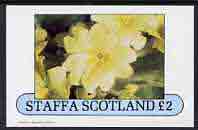 Staffa 1982 Flowers #14 imperf,deluxe sheet (£2 value) unmounted mint