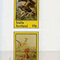 Staffa 1982 Birds #41 (Eagle & Hoopoe) imperf set of 2 values (40p & 60p) unmounted mint