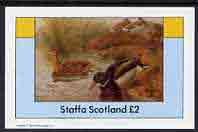 Staffa 1982 Birds #42 (Mallard) imperf deluxe sheet (£2 value) unmounted mint
