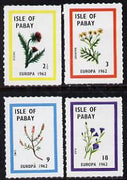 Pabay 1962 Europa (Plants) set of 4 unmounted mint (Rosen PA1-4)