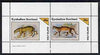 Eynhallow 1982 Wild Cats #2 perf,set of 2 values (40p & 60p) unmounted mint