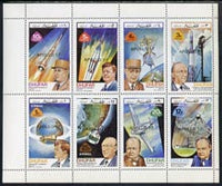 Dhufar 1972 Heads of State & Space Achievements complete perf,set of 8 opt'd APOLLO 17 unmounted mint