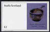 Staffa 1982 Roman Antiqueties imperf deluxe sheet (£2 value Saucepan) unmounted mint