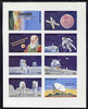 Nagaland 1972 Space complete imperf set of 8 unmounted mint
