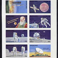 Nagaland 1972 Space complete imperf set of 8 unmounted mint