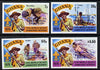 Ghana 1976 Interphil (Stamp Exhibition) opt on Scouts imperf set of 4 unmounted mint (as SG 768-71)*