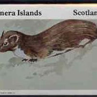 Bernera 1982 Animals imperf,deluxe sheet (£2 value Pole Cat) unmounted mint