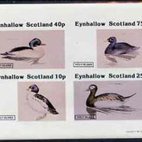 Eynhallow 1981 Ducks #4 imperf,set of 4 values (10p to 75p) unmounted mint