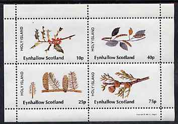 Eynhallow 1981 Trees (Fruits & Berries) perf,set of 4 values (10p to 75p) unmounted mint