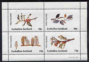 Eynhallow 1981 Trees (Fruits & Berries) perf,set of 4 values (10p to 75p) unmounted mint