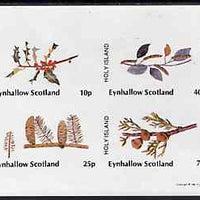 Eynhallow 1981 Trees (Fruits & Berries) imperf,set of 4 values (10p to 75p) unmounted mint