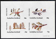 Eynhallow 1981 Trees (Fruits & Berries) imperf,set of 4 values (10p to 75p) unmounted mint