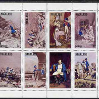 Nagaland 1972 Napoleon perf set of 8 values complete unmounted mint