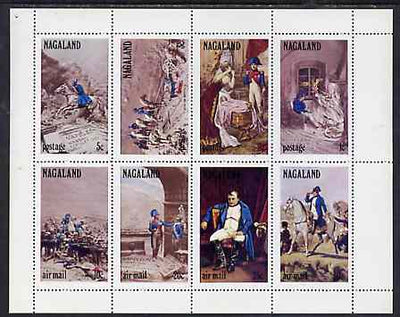 Nagaland 1972 Napoleon perf set of 8 values complete unmounted mint