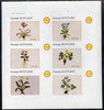 Grunay 1982 Flowers #01 (Oxytropia Ballis, etc) imperf set of 6 (15p to 75p) unmounted mint