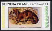 Bernera 1982 Common Palm Civet imperf souvenir sheet (£1 value) unmounted mint