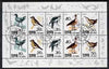 North Korea 1990 Birds sheetlet containing 10 values (2 sets) fine cto used, SG N3014-18