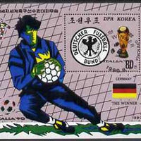 North Korea 1990 World Football Winners (West Germany) m/sheet very fine cto used, SG MS N2980