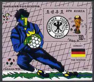 North Korea 1990 World Football Winners (West Germany) m/sheet very fine cto used, SG MS N2980