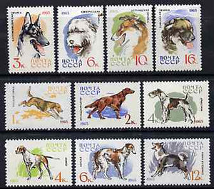Russia 1965 Hunting & Service Dogs set of 10 unmounted mint, SG 3093-3104, Mi 3020-29*