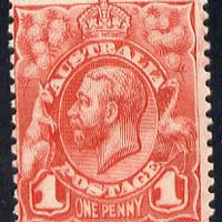 Australia 1913-14 KG5 Head 1d red unmounted mint SG 17