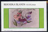 Bernera 1982 Flowers #13 (Sweet Pea) imperf,deluxe sheet (£2 value) unmounted mint