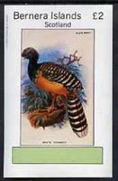 Bernera 1982 Curassow imperf deluxe sheet (£2 value) unmounted mint