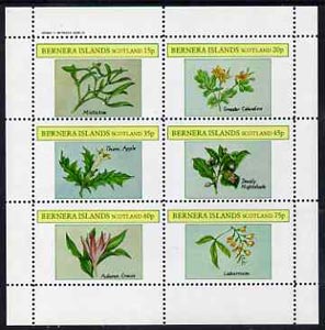 Bernera 1982 Plants #2 (Mistletoe, Thorn Apple, etc) perf set of 6 values (15p to 75p) unmounted mint