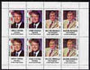 Staffa 1977 Carter/Mondale Inauguration perf sheetlet containing 8 x 20p values (2 diff x 4 of each) unmounted mint