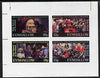 Eynhallow 1986 Queen's 60th Birthday imperf sheetlet containing set of 4 values (10p, 12p, 18p & 35p) opt'd AMERIPEX '86 in black unmounted mint
