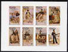 Staffa 1977 Sailor's' Uniforms imperf set of 8 values (1p to 50p) unmounted mint