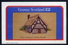 Grunay 1982 Architecture (14th Cent Cruck House) imperf deluxe sheet (£2 value) unmounted mint