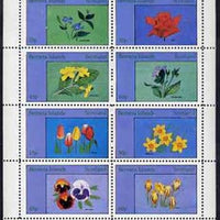 Bernera 1982 Flowers #14 (Primrose, Daffodill, Pansies, etc) perf,set of 8 values (15p to 60p) unmounted mint
