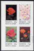 Staffa 1981 Roses #3 imperf set of 4 values complete (10p to 75p) unmounted mint