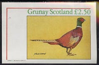 Grunay 1982 Birds #03 (Pheasant) imperf deluxe sheet unmounted mint (£2 value)