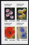 Eynhallow 1981 Flowers #05 imperf,set of 2 values (40p & 60p values) unmounted mint