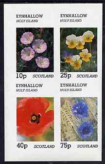 Eynhallow 1981 Flowers #05 imperf,set of 2 values (40p & 60p values) unmounted mint