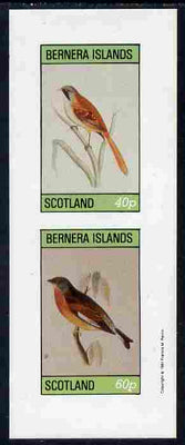 Bernera 1981 Birds #01 imperf,set of 2 values complete (40p & 60p) unmounted mint