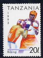 Tanzania 1993 Boxing 20s from Summer Sports set of 7, SG 1506,,Mi 1467 unmounted mint